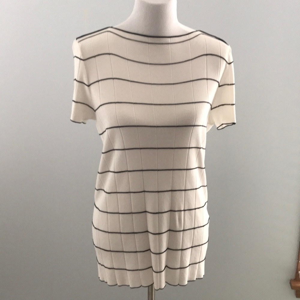 Armani white short-sleeved top
